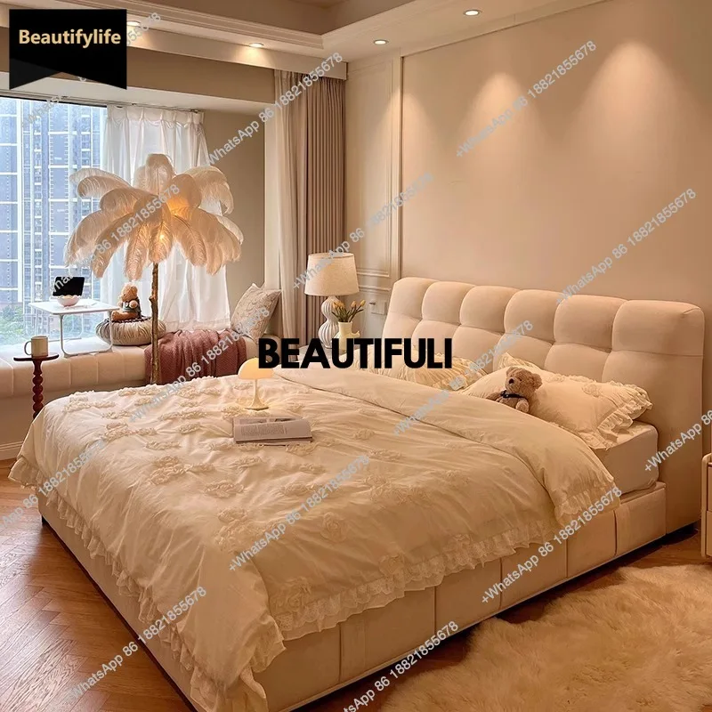 D80 Unique Minimalist Double Bed Design Drawer Beige White Modern Double Bed Pliable Wooden Japanese Cama Matrimonial Furniture
D80 Unique Minimalist Double Bed Design Drawer Beige White Modern Double Bed Pliable Wooden Japanese Cama Matrimonial Furniture