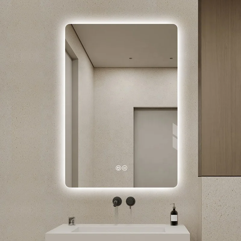 Modern Design LED Smart Lighted Bathroom Vanity Mirror Factory Direct Sale Touch Switch Control Demister Wall Illuminated
Modern Design LED Smart Lighted Bathroom Vanity Mirror Factory Direct Sale Touch Switch Control Demister Wall Illuminated