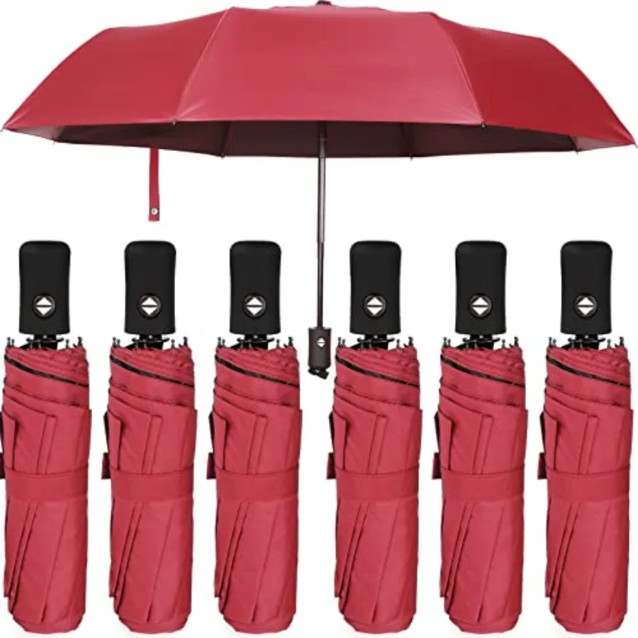 6 Pcs Travel Compact Umbrella Automatic Open Close Windproof Small Light Backpack Purse Car Portable Collapsible Umbrella for R
6 Pcs Travel Compact Umbrella Automatic Open Close Windproof Small Light Backpack Purse Car Portable Collapsible Umbrella for R