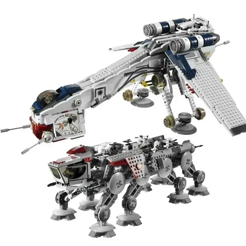 Hot toys Star Wars Republic Dropship With AT-OT Walker Compatible 10195 Transport Ship Toys Building blocks Children's toys
Hot toys Star Wars Republic Dropship With AT-OT Walker Compatible 10195 Transport Ship Toys Building blocks Children's toys