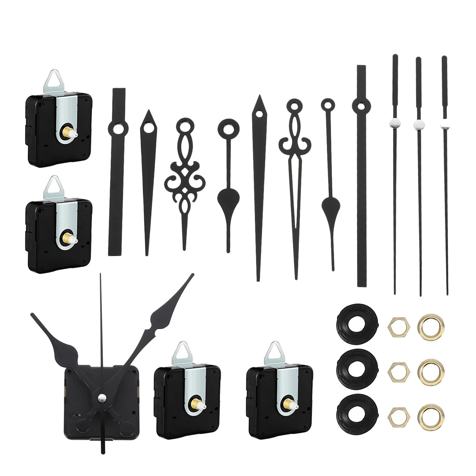 Silent Clock Movement 5 Sets DIY Pointers Plastic Parts Accessories Quiet Quartz Mechanism Repair Replace
Silent Clock Movement 5 Sets DIY Pointers Plastic Parts Accessories Quiet Quartz Mechanism Repair Replace