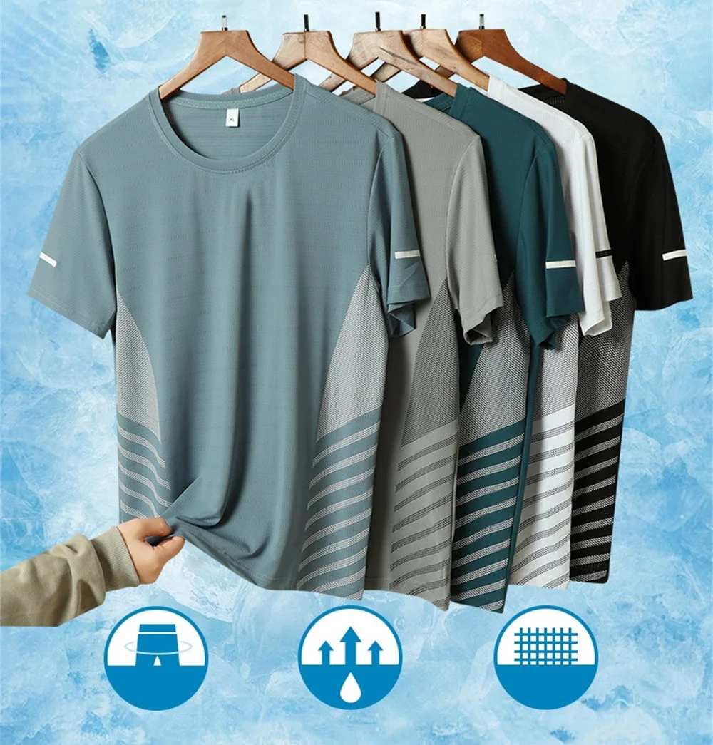 Men's Running T shirt Summer Sport T-Shirts Gym Fitness Tights Quick Dry Clothing Football Jersey Training Workout Sport Shirts
Men's Running T shirt Summer Sport T-Shirts Gym Fitness Tights Quick Dry Clothing Football Jersey Training Workout Sport Shirts