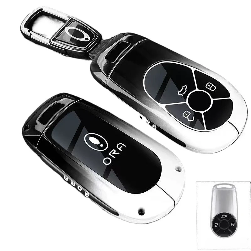Key Fob Cover for Great Wall ORA 5 EV/Ballet Cat/Lightning Cat/Good Cat GT, Heavy Duty Metal KeyCase Shell with Keychain
Key Fob Cover for Great Wall ORA 5 EV/Ballet Cat/Lightning Cat/Good Cat GT, Heavy Duty Metal KeyCase Shell with Keychain