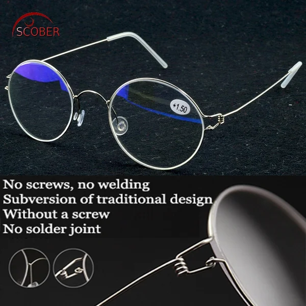Clara Vida Round Reading Glasses Ultra-light Super-elastic Alloy Glasses Spectacles +1 +1.5 +2 +2.5 +3 +3 Can custom myopia lens
Clara Vida Round Reading Glasses Ultra-light Super-elastic Alloy Glasses Spectacles +1 +1.5 +2 +2.5 +3 +3 Can custom myopia lens