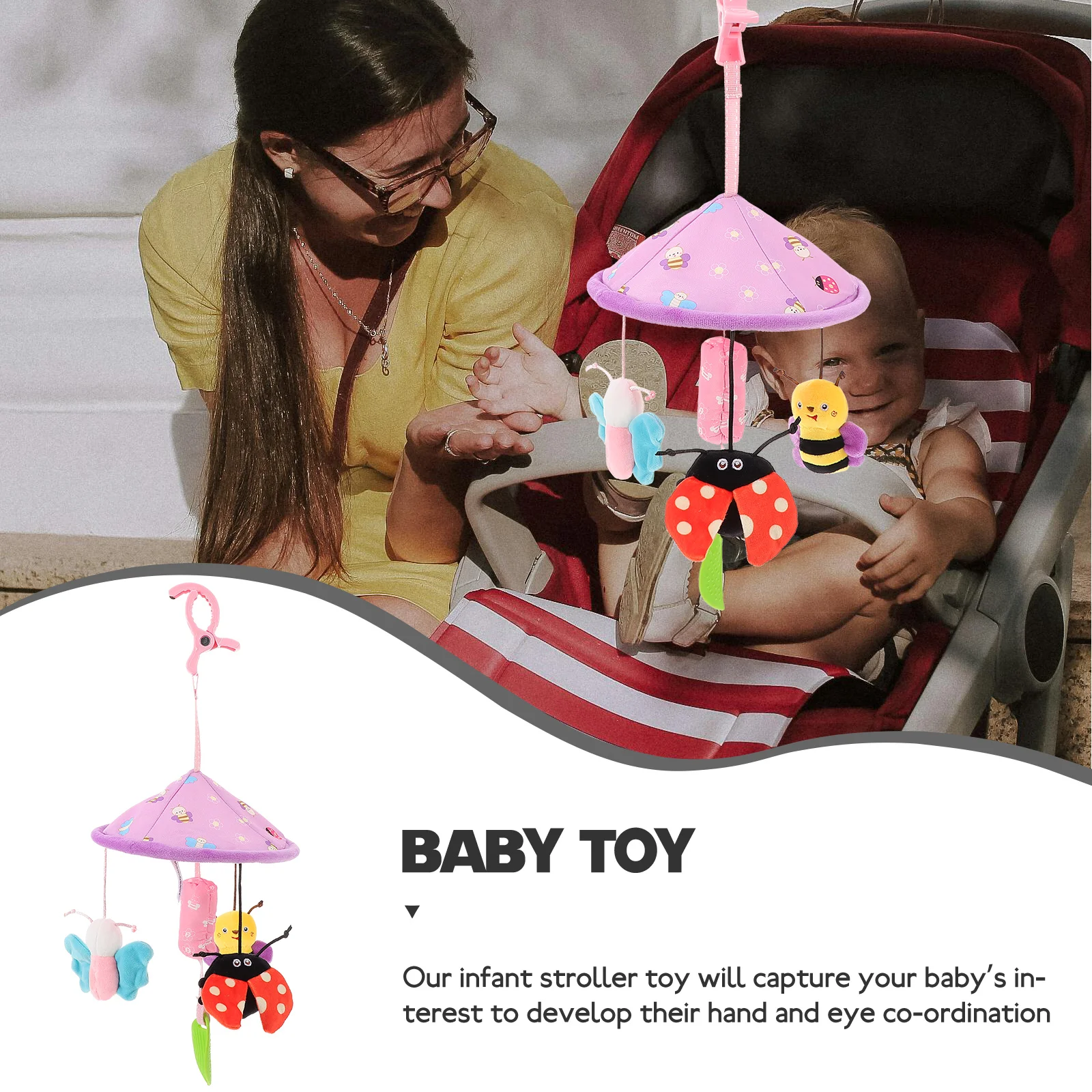 Bell Hanging Bee Newborn Baby Stroller Gym Bed Infant Crib Pendant Colorful Plastic Toys Cartoon Fun
Bell Hanging Bee Newborn Baby Stroller Gym Bed Infant Crib Pendant Colorful Plastic Toys Cartoon Fun