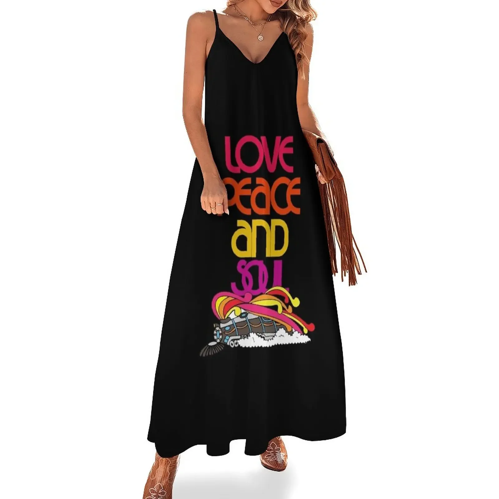 Love Peace And Soul Train Logo Sleeveless Dress beach dress birthday dress for women Dresses gala Woman's evening
Love Peace And Soul Train Logo Sleeveless Dress beach dress birthday dress for women Dresses gala Woman's evening