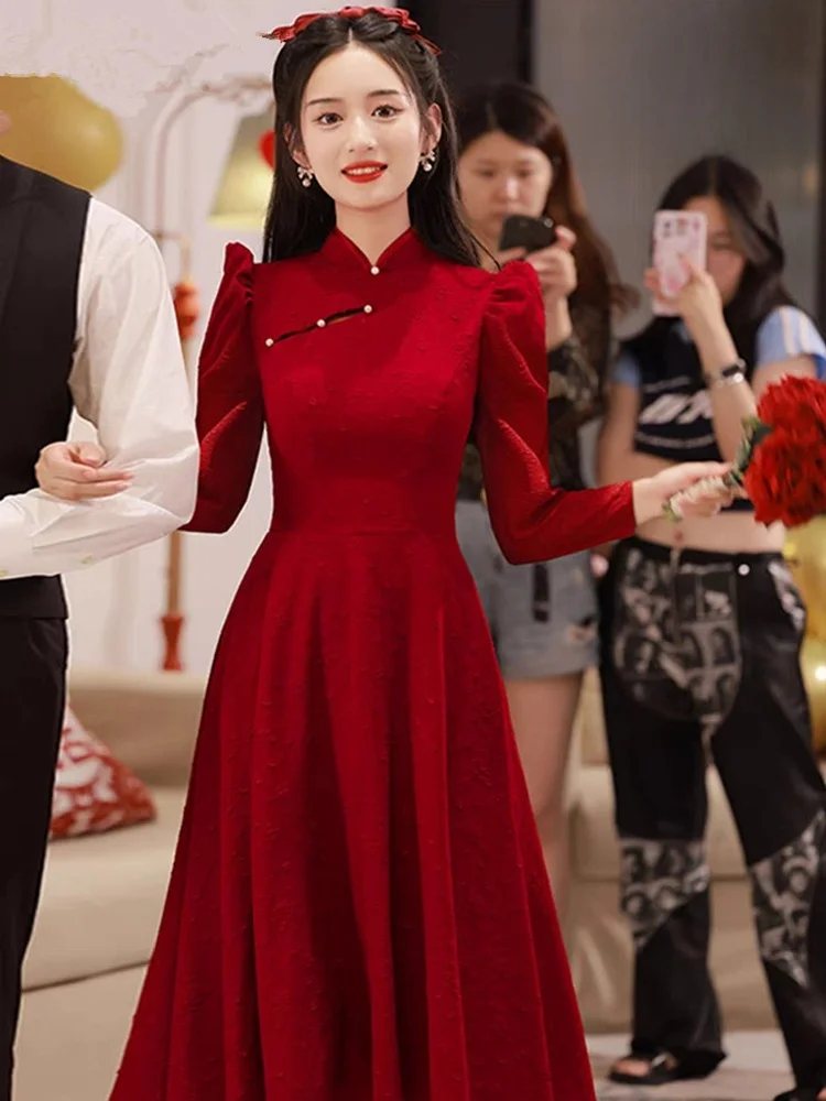 New Chinese Sle Reformed Wedding Dr 2024 New Women's Small Size Bride Wine Serving Costume High Waist A-Line S...
New Chinese Sle Reformed Wedding Dr 2024 New Women's Small Size Bride Wine Serving Costume High Waist A-Line S...