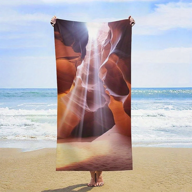 Beach Towel Canyon Sunbeams Beach Towel Patterned Sunscreen And Windproof Suitable For Swimming Pool Camping Travel Blanket
Beach Towel Canyon Sunbeams Beach Towel Patterned Sunscreen And Windproof Suitable For Swimming Pool Camping Travel Blanket