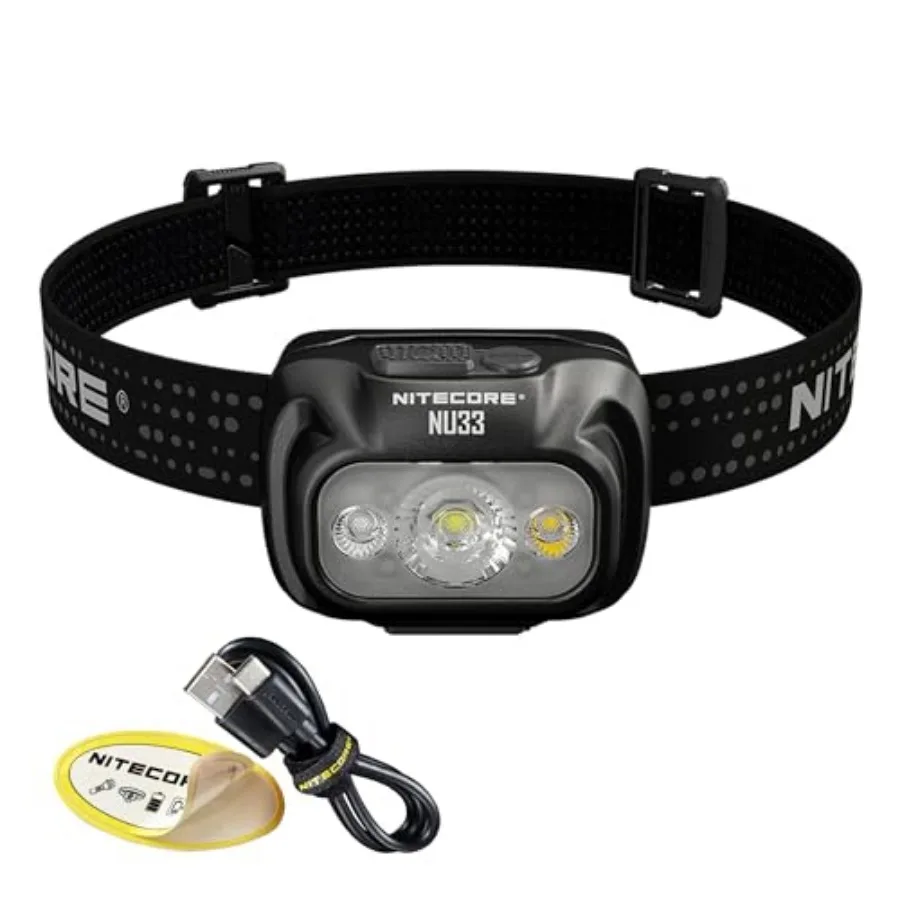 NU33 700 Lumen Camping Headlamp, USB-C Rechargeable, Lightweight with White, Red, and Reading LEDs Sticker
NU33 700 Lumen Camping Headlamp, USB-C Rechargeable, Lightweight with White, Red, and Reading LEDs Sticker