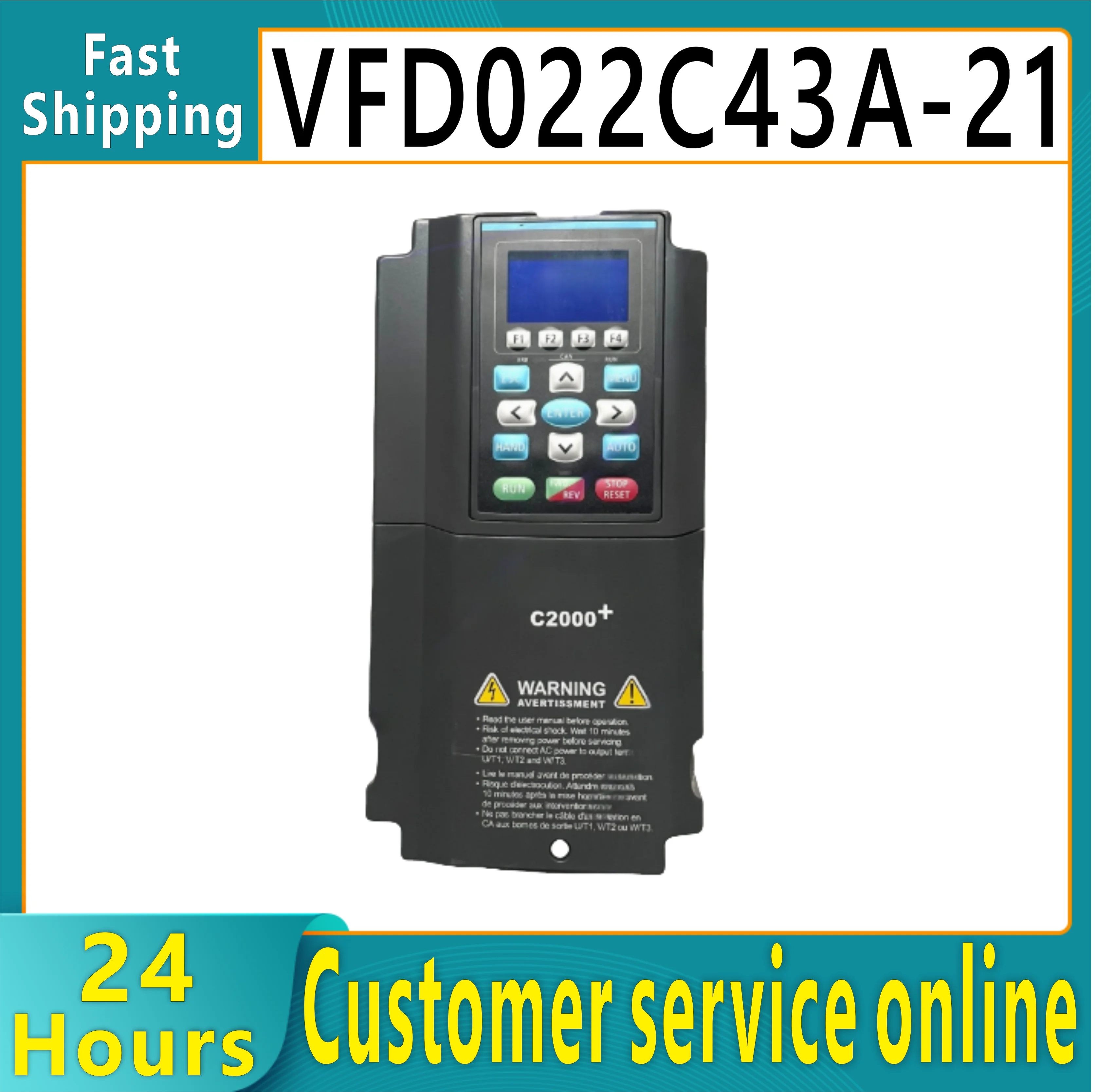 Brand new original C2000 frequency converter VFD015C43A-21 VFD022C43A-21 VFD110C43A-21 VFD037C43A-21 VFD055C43A-21 VFD185C43A-21
Brand new original C2000 frequency converter VFD015C43A-21 VFD022C43A-21 VFD110C43A-21 VFD037C43A-21 VFD055C43A-21 VFD185C43A-21