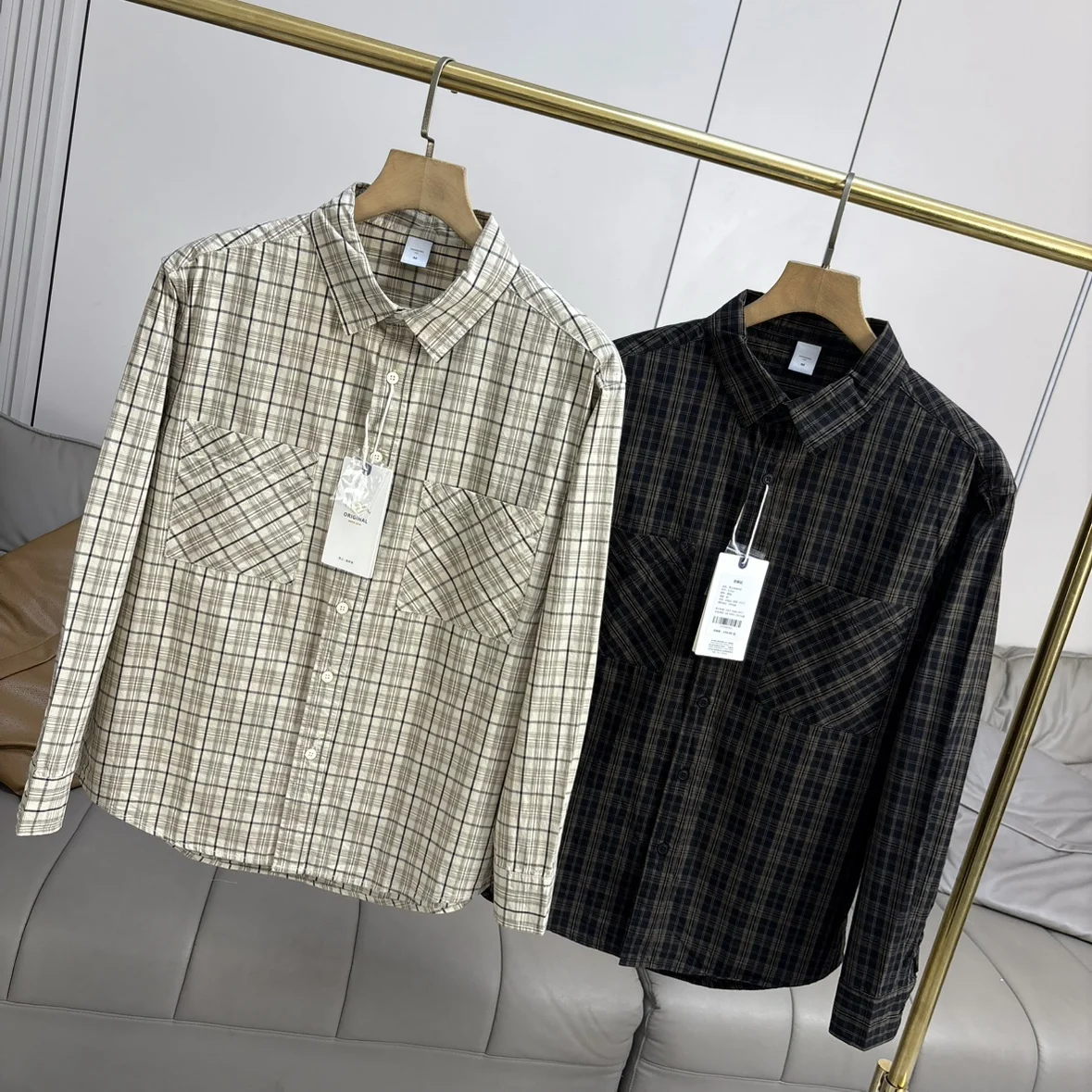 Waed Pure Cotton Long Sve Men's irt Retro Plaid Casual Workwear Faion Outerwear Ci Series Button down M Model
Waed Pure Cotton Long Sve Men's irt Retro Plaid Casual Workwear Faion Outerwear Ci Series Button down M Model
