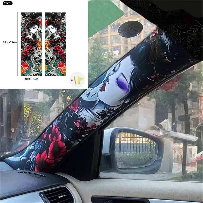 1PCS Universal Car Modification, Flower Arm Beauty Style Car Roof AB Pillar for Peugeot 208 308 206 307,accesorios Para Auto 
1PCS Universal Car Modification, Flower Arm Beauty Style Car Roof AB Pillar for Peugeot 208 308 206 307,accesorios Para Auto