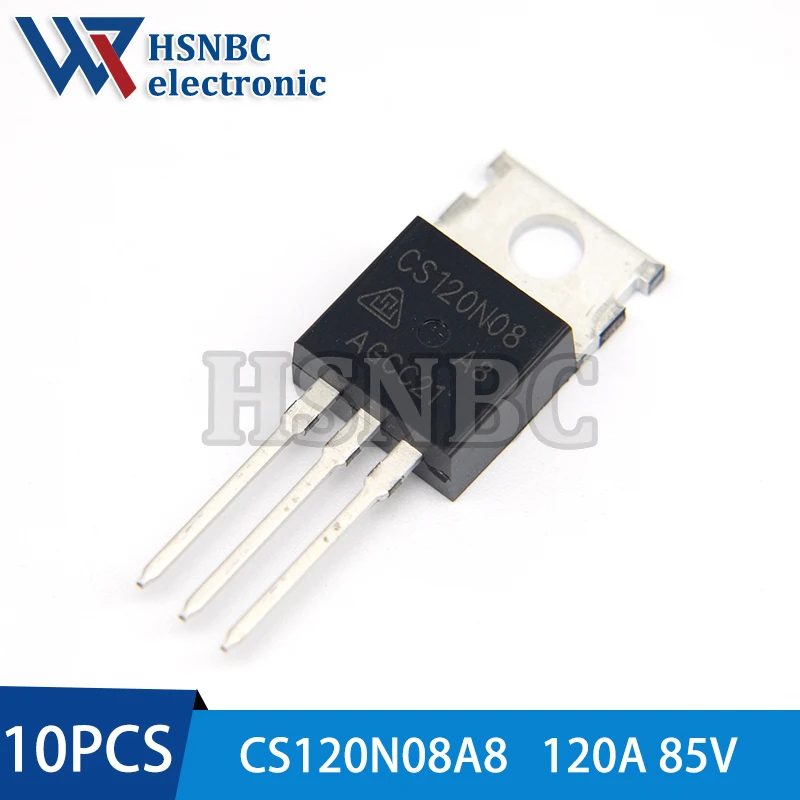 10Pcs/Lot CS120N08 CS120N08A8 CS120N08A9H 120N08 TO-220 120A 85V Silicon N-Channel Power MOSFET Transistor 100% New Original
10Pcs/Lot CS120N08 CS120N08A8 CS120N08A9H 120N08 TO-220 120A 85V Silicon N-Channel Power MOSFET Transistor 100% New Original