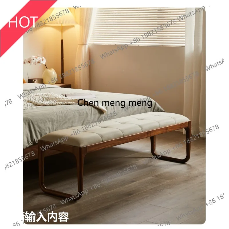 03A Black walnut bedside stool, bedroom simple sofa bed stool, leather bed bedside stool
03A Black walnut bedside stool, bedroom simple sofa bed stool, leather bed bedside stool