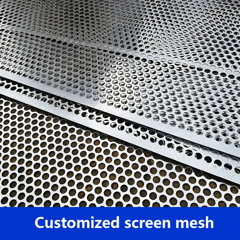 Stainless steel sieve mesh steel wire mesh filter round holes sand screening sand gravel screening customized mesh
Stainless steel sieve mesh steel wire mesh filter round holes sand screening sand gravel screening customized mesh