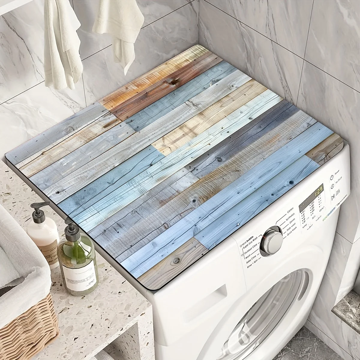 Wood Plank Texture Printed Washing Machine Dust Cover Mat, Modern Practical Decor for Laundry Room & Kitchen for Holidays
Wood Plank Texture Printed Washing Machine Dust Cover Mat, Modern Practical Decor for Laundry Room & Kitchen for Holidays