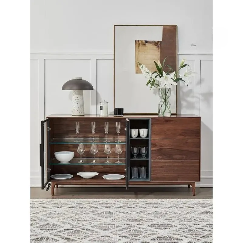 Итальянский минималистичный сервант из массива черного ореха, европейский вход, винный шкаф Lux, современный минималистичный шкафчик 
Итальянский минималистичный сервант из массива черного ореха, европейский вход, винный шкаф Lux, современный минималистичный шкафчик