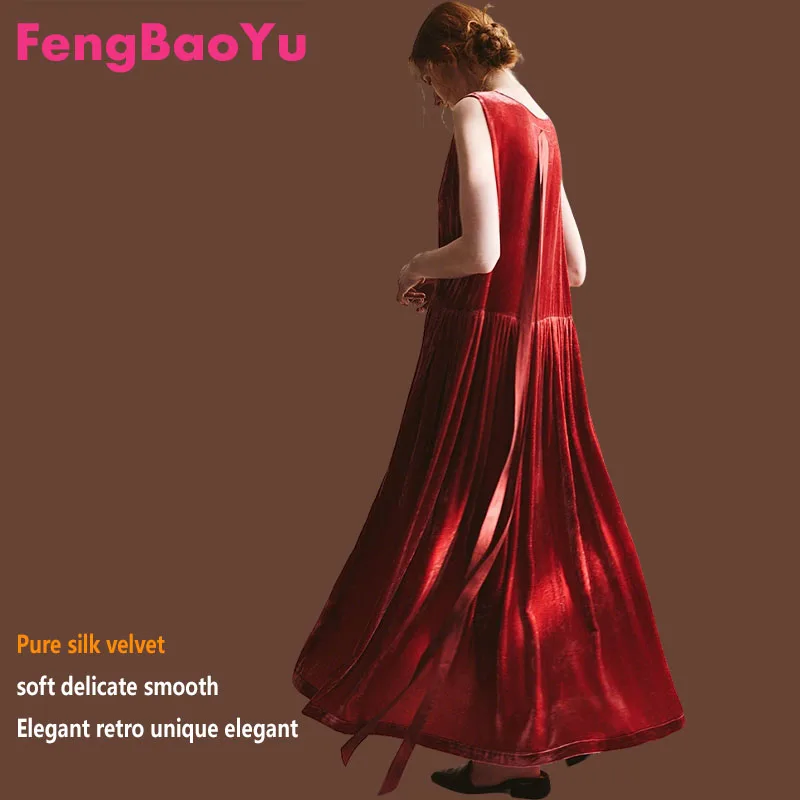 Fengbaoyu High-end Silk Velvet Women's Dress - Long Sleeve, Long Style, Elegant and Chic Casual Luxury Women's Clothing
Fengbaoyu High-end Silk Velvet Women's Dress - Long Sleeve, Long Style, Elegant and Chic Casual Luxury Women's Clothing