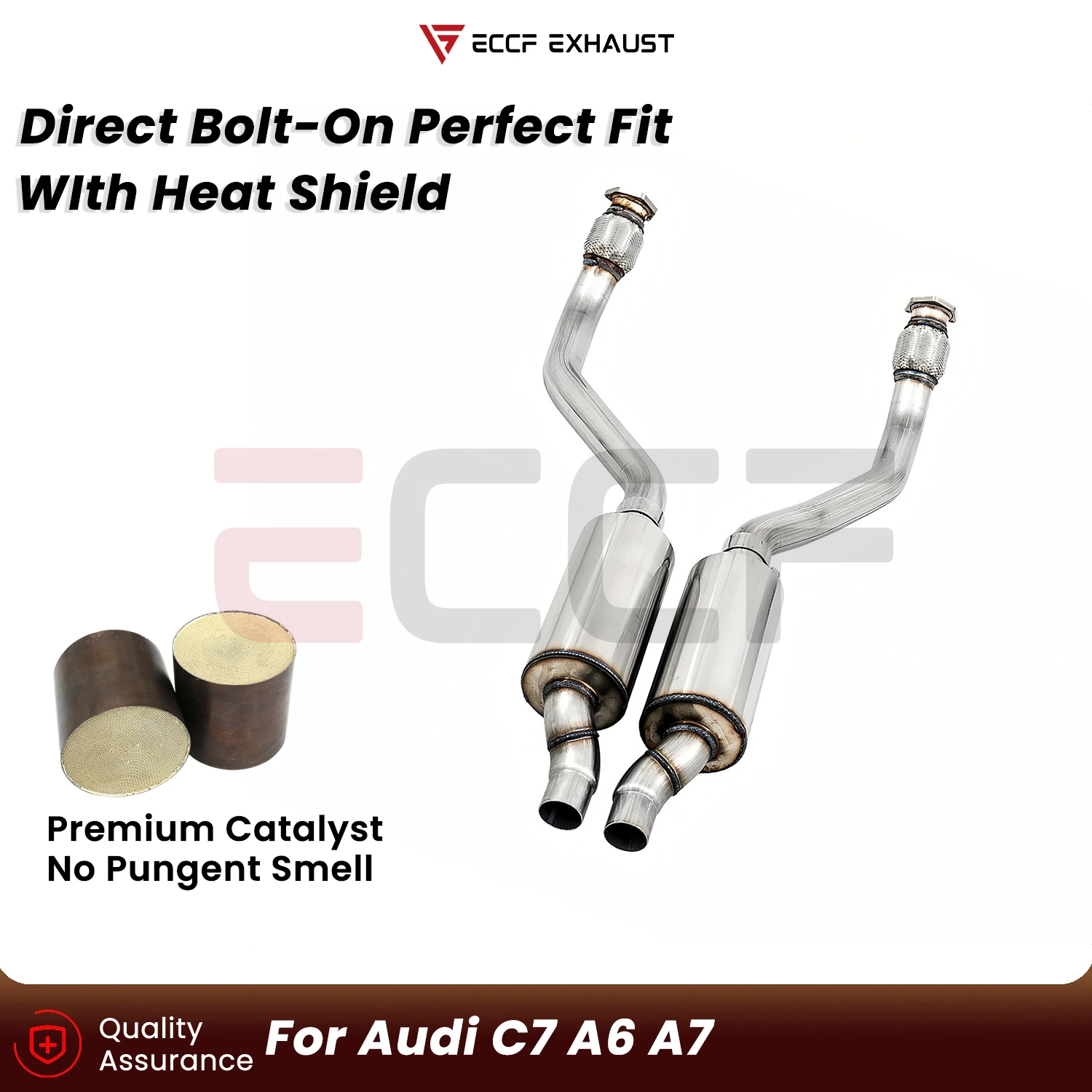 Sporty Stainless steel Front pipe For Audi C7 A6 A7 Aggressive Exhaust Sound Plug and Play Upgrade Performance
Sporty Stainless steel Front pipe For Audi C7 A6 A7 Aggressive Exhaust Sound Plug and Play Upgrade Performance