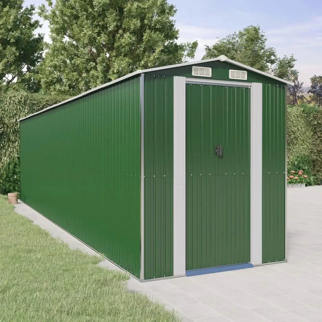 Garden Shed Green Galvanized Steel Large Sliding Storage Unit for Outdoor Use Durable Waterproof Tool Organizer
Garden Shed Green Galvanized Steel Large Sliding Storage Unit for Outdoor Use Durable Waterproof Tool Organizer