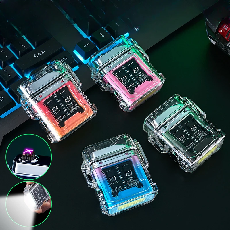 Transparent Shell Electronic Pulse Lighter Outdoor Windproof Lighter Waterproof Double Arc Cigarette Lighter Smoking Accessories
Transparent Shell Electronic Pulse Lighter Outdoor Windproof Lighter Waterproof Double Arc Cigarette Lighter Smoking Accessories