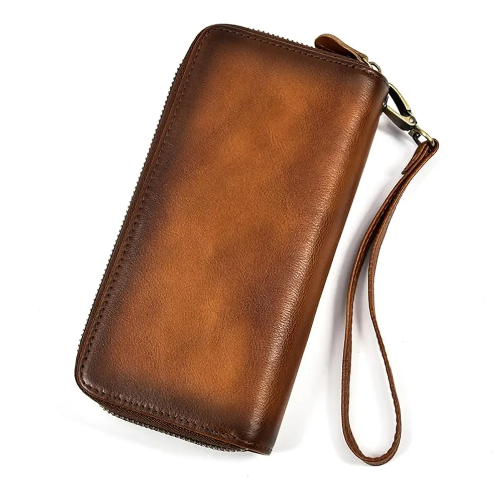 Double Zipper Long Wallet for Men Women Cellphone Clutch with Removable Wristlet Strap for Credit Card, Coin, Bill, Cash, Dis
Double Zipper Long Wallet for Men Women Cellphone Clutch with Removable Wristlet Strap for Credit Card, Coin, Bill, Cash, Dis