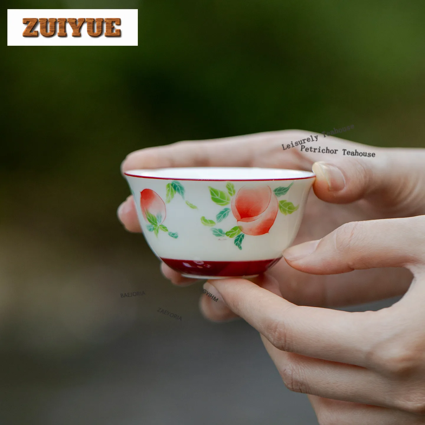70ml Hand-painted Peach Teacup Elegant Tea Bowl Tea Cup Set Tea-tasting Personal Cup Chazhan Master Cups Tableware Decoration
70ml Hand-painted Peach Teacup Elegant Tea Bowl Tea Cup Set Tea-tasting Personal Cup Chazhan Master Cups Tableware Decoration