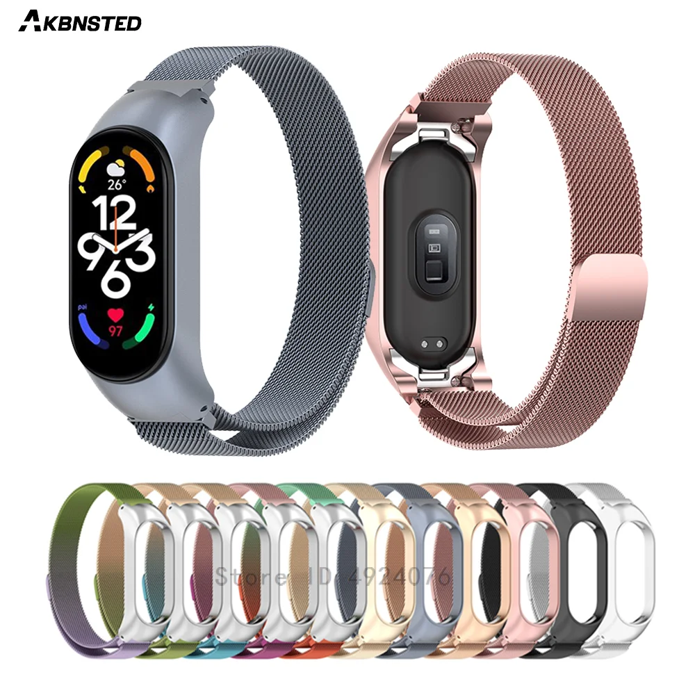 Миланский ремешок + металлический чехол для Xiaomi Mi Band 7/7NFC, сменный ремешок для наручных часов Mi Band 7/NFC, Ремешки для наручных часов Correa
Миланский ремешок + металлический чехол для Xiaomi Mi Band 7/7NFC, сменный ремешок для наручных часов Mi Band 7/NFC, Ремешки для наручных часов Correa
