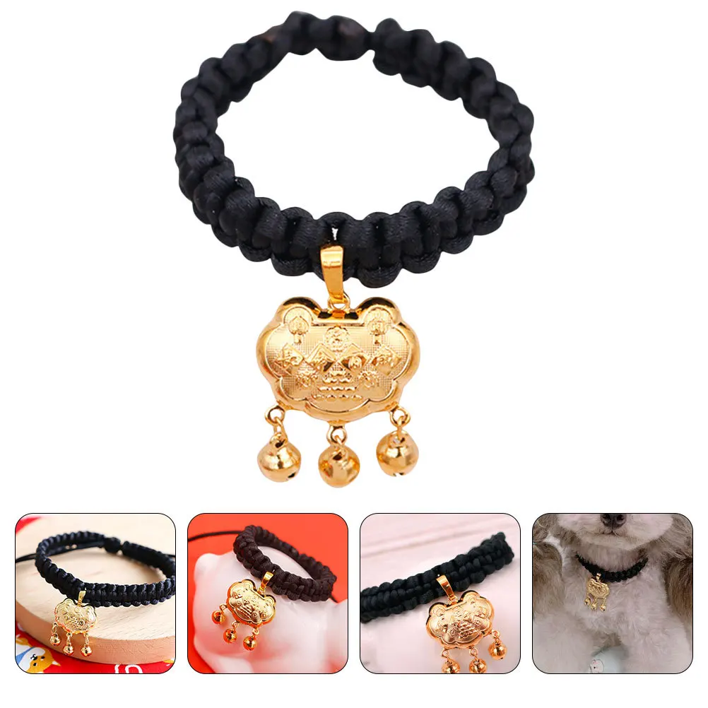 Pet Gold Lock Necklace Exquisite Multi-Function Collar with Crisp Bell Sound Adjustable for Cats and Dogs Decorative Pet
Pet Gold Lock Necklace Exquisite Multi-Function Collar with Crisp Bell Sound Adjustable for Cats and Dogs Decorative Pet