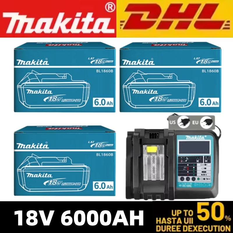 100% Оригинальный аккумулятор Makita 18В 6.0Ач, совместимый с BL1830 BL1830B BL1840 BL1840B BL1850 BL1860B для электроинструментов
100% Оригинальный аккумулятор Makita 18В 6.0Ач, совместимый с BL1830 BL1830B BL1840 BL1840B BL1850 BL1860B для электроинструментов