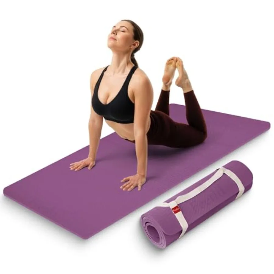 Extra Thick 12mm Exercise Mat Non-Slip, Joint-Friendly and Cushioned Fitness Mat for Yoga, Pilates and Floor Workouts Durable,
Extra Thick 12mm Exercise Mat Non-Slip, Joint-Friendly and Cushioned Fitness Mat for Yoga, Pilates and Floor Workouts Durable,