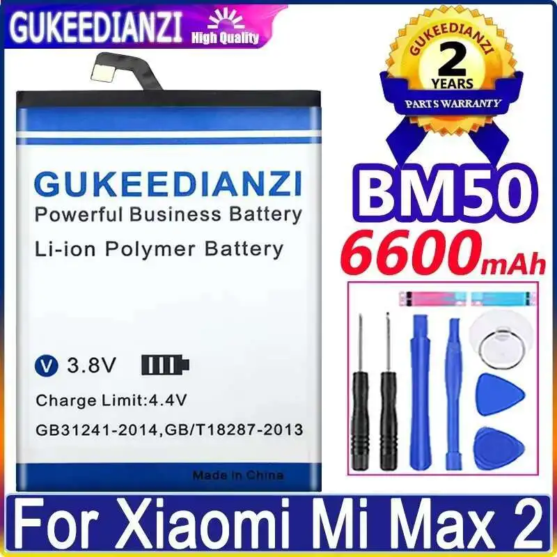 Mobile Phone Battery BM50 Long-Lasting Performance 6600mAh For Xiaomi MI Max 2 Reliable Power Supply
Mobile Phone Battery BM50 Long-Lasting Performance 6600mAh For Xiaomi MI Max 2 Reliable Power Supply