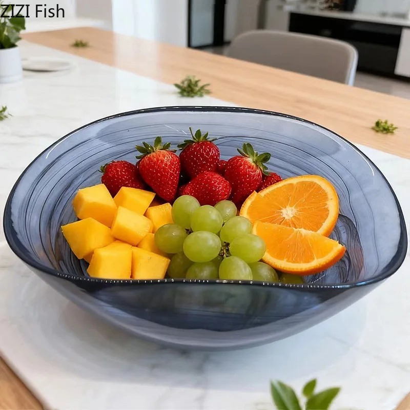 Ink Gray Blue Glass Fruit Plate Deep Bowl Dessert Plate Salad Bowls Mixing Bowl Snack Tray Fruit Basket Decorative Plates Dish
Ink Gray Blue Glass Fruit Plate Deep Bowl Dessert Plate Salad Bowls Mixing Bowl Snack Tray Fruit Basket Decorative Plates Dish