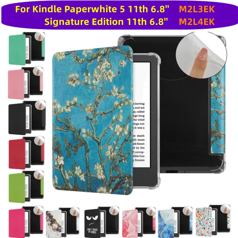 Тонкий смарт-чехол для Kindle Paperwhite 5, Signature 11-го поколения, 6,8 дюйма, M2L3EK M2L4EK 2021, мягкий прозрачный чехол Funda
Тонкий смарт-чехол для Kindle Paperwhite 5, Signature 11-го поколения, 6,8 дюйма, M2L3EK M2L4EK 2021, мягкий прозрачный чехол Funda