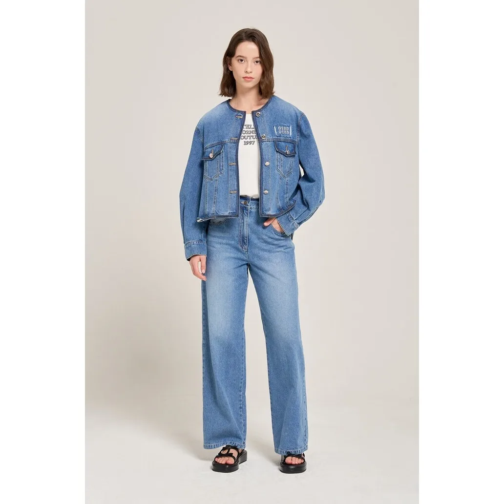 Faionable Vintage Wide Leg Straight Cut Jeans High Waist Slimming 2024 Autumn New Arrival Women's Premium Denim
Faionable Vintage Wide Leg Straight Cut Jeans High Waist Slimming 2024 Autumn New Arrival Women's Premium Denim