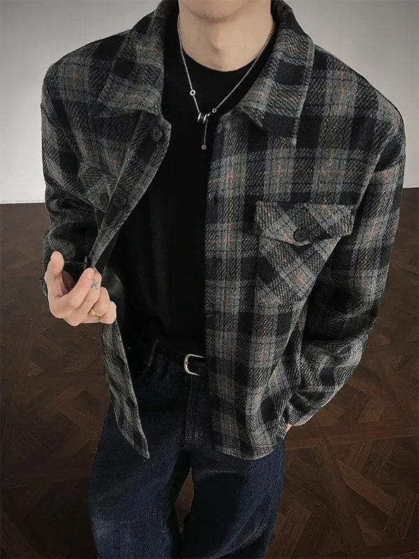 Мужская шерстяная куртка в клетку, осенне-зимняя, от бренда Faion, плотная, стильная, повседневная, вязаная, молодежная, свободного кроя
Мужская шерстяная куртка в клетку, осенне-зимняя, от бренда Faion, плотная, стильная, повседневная, вязаная, молодежная, свободного кроя