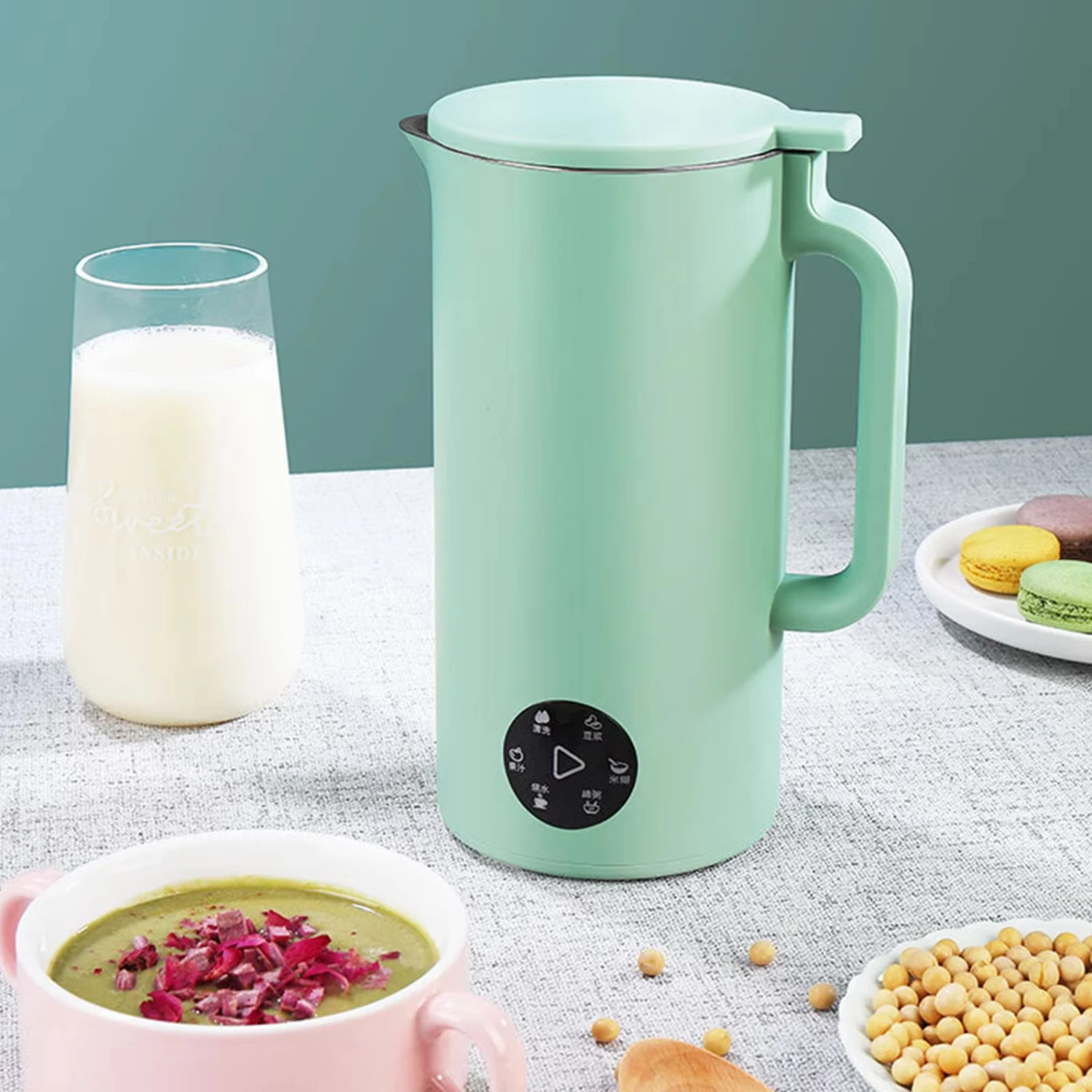 Multifunction Soymilk Maker 350mL Juicer Soy Milk Machine with Stainless Steel and Blade Multi Cooker Mixer Cereal Baby Food
Multifunction Soymilk Maker 350mL Juicer Soy Milk Machine with Stainless Steel and Blade Multi Cooker Mixer Cereal Baby Food