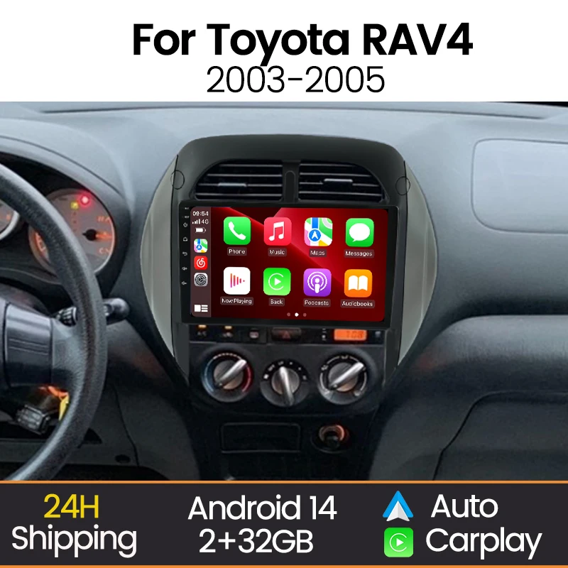 Беспроводная интеллектуальная автомобильная система MEKEDE с Carplay и Android Auto для Toyota RAV4 2003-2005, автомагнитола, мультимедийный плеер, Wi-Fi
Беспроводная интеллектуальная автомобильная система MEKEDE с Carplay и Android Auto для Toyota RAV4 2003-2005, автомагнитола, мультимедийный плеер, Wi-Fi