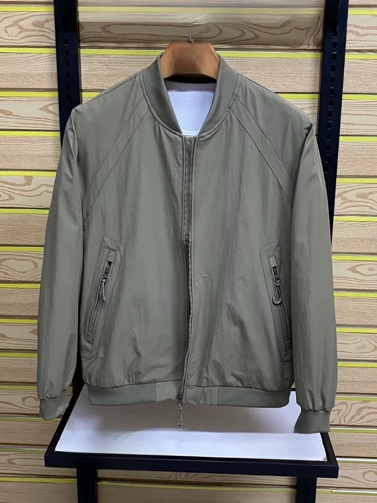 High Quali Pure Color Baseball Collar Jaet New Spring Autumn Casual Faion Premium Lightweight Sli Youth Trendy Zipp...
High Quali Pure Color Baseball Collar Jaet New Spring Autumn Casual Faion Premium Lightweight Sli Youth Trendy Zipp...