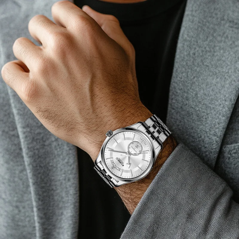2025 kunes business casual Swiss mechanical movement automatic men's watch sapphire stainless steel week calendar men watches
2025 kunes business casual Swiss mechanical movement automatic men's watch sapphire stainless steel week calendar men watches