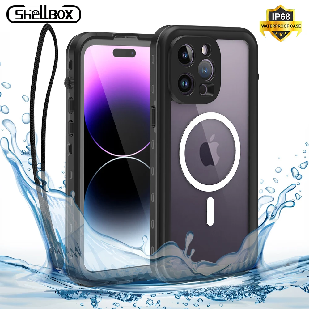 Waterproof Case for iPhone 14 Pro Max, 360 Full Cover Magnetic Charging for iPhone 14 Plus, Clear Shockproof Case with Lanyard
Waterproof Case for iPhone 14 Pro Max, 360 Full Cover Magnetic Charging for iPhone 14 Plus, Clear Shockproof Case with Lanyard