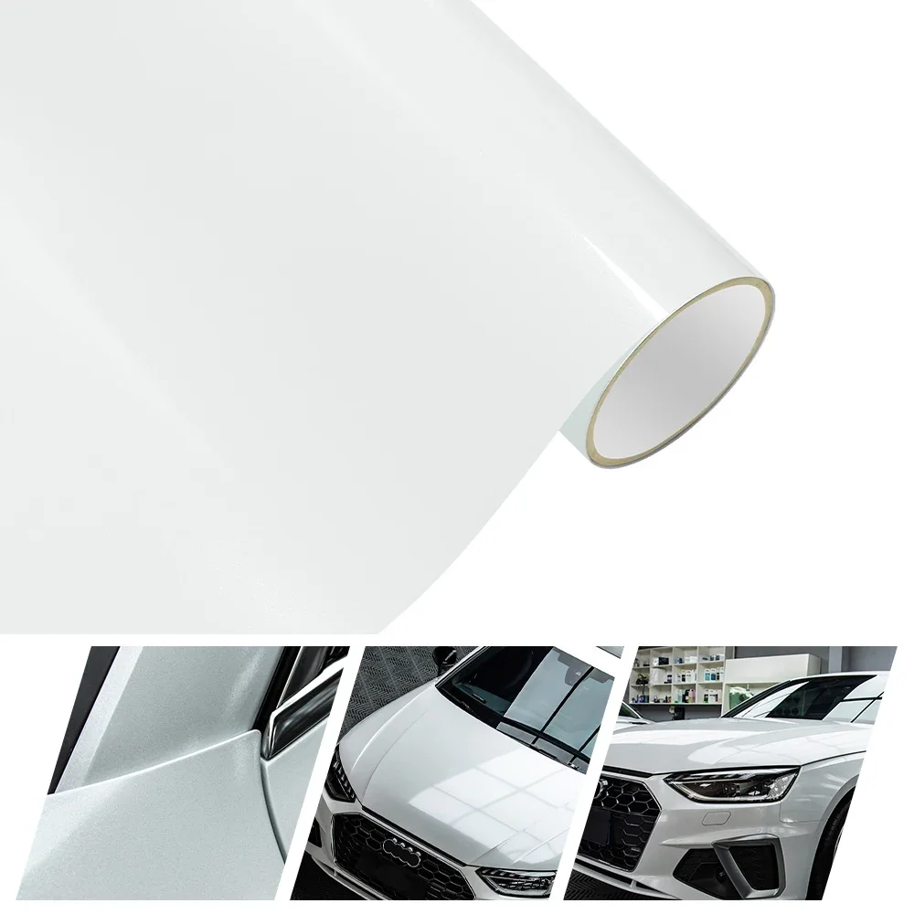 Super Glossy Pearl White Car Vinyl Wrap Car Wrap Film Roll with Air-Release Technology for DIY Use Auto Decal Exterior/Interior
Super Glossy Pearl White Car Vinyl Wrap Car Wrap Film Roll with Air-Release Technology for DIY Use Auto Decal Exterior/Interior