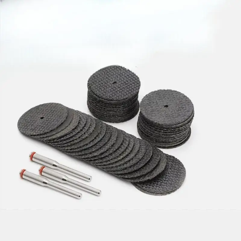 50Pcs Fiberglass Tool Abrasive 32mm Cutting Disc +3Pcs Mandrels Rotary for Dremel Accesories Metal Cutting Rotary Tool Saw Blade
50Pcs Fiberglass Tool Abrasive 32mm Cutting Disc +3Pcs Mandrels Rotary for Dremel Accesories Metal Cutting Rotary Tool Saw Blade