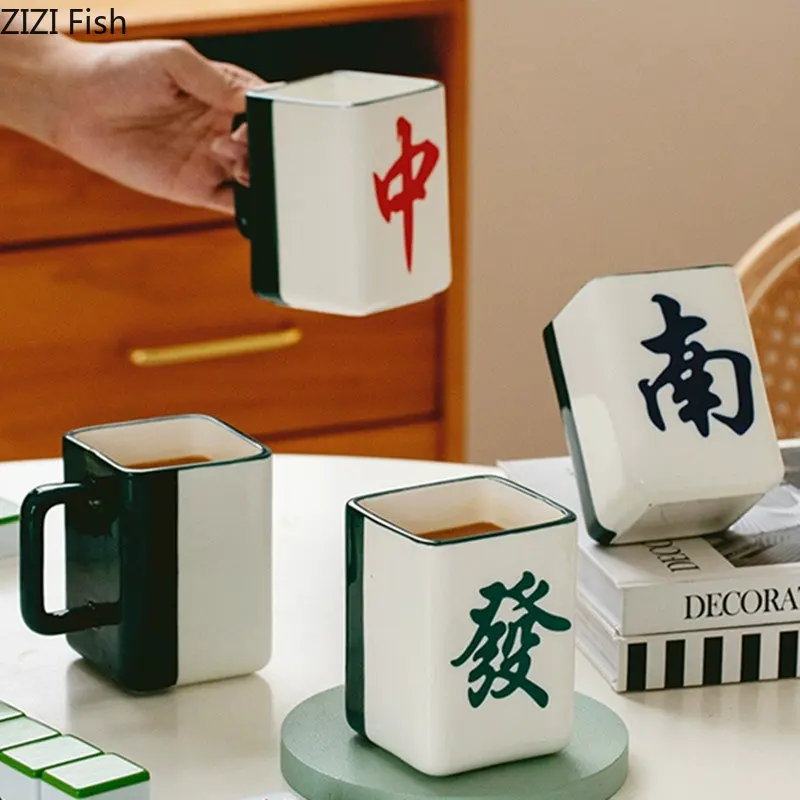 Chinese Creative Mahjong Cup Ceramic Mug Office Water Afternoon Tea Coffee Cup Home Fruit Juice Drink Drink Set Gift
Chinese Creative Mahjong Cup Ceramic Mug Office Water Afternoon Tea Coffee Cup Home Fruit Juice Drink Drink Set Gift