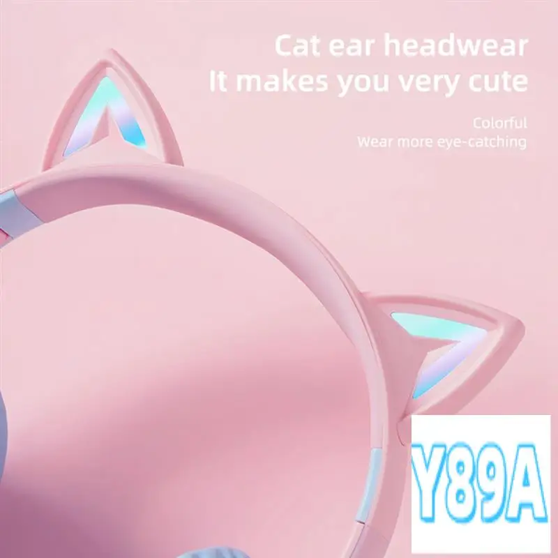 GO-LED Flash Light Headphone Cute Cats Ears Wireless Earphone With Mic Kids Girls Stereo Music Headsets TWS Bluetooth 5.0
GO-LED Flash Light Headphone Cute Cats Ears Wireless Earphone With Mic Kids Girls Stereo Music Headsets TWS Bluetooth 5.0