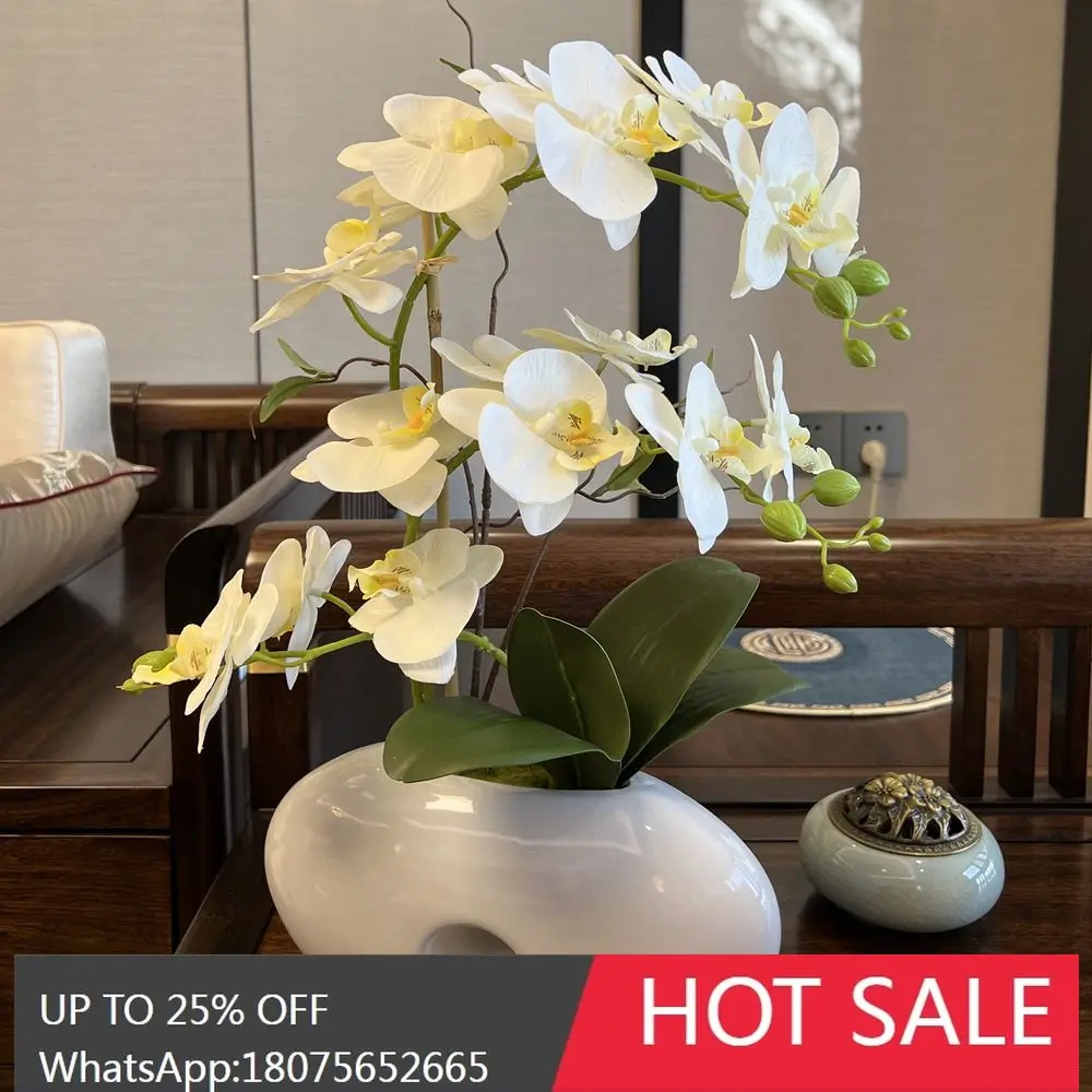 HLZ Artificial Phalaenopsis Set High-End New Model Potted Plant Living Room Chinese Style Light Luxury Desktop Orchid Bonsai
HLZ Artificial Phalaenopsis Set High-End New Model Potted Plant Living Room Chinese Style Light Luxury Desktop Orchid Bonsai