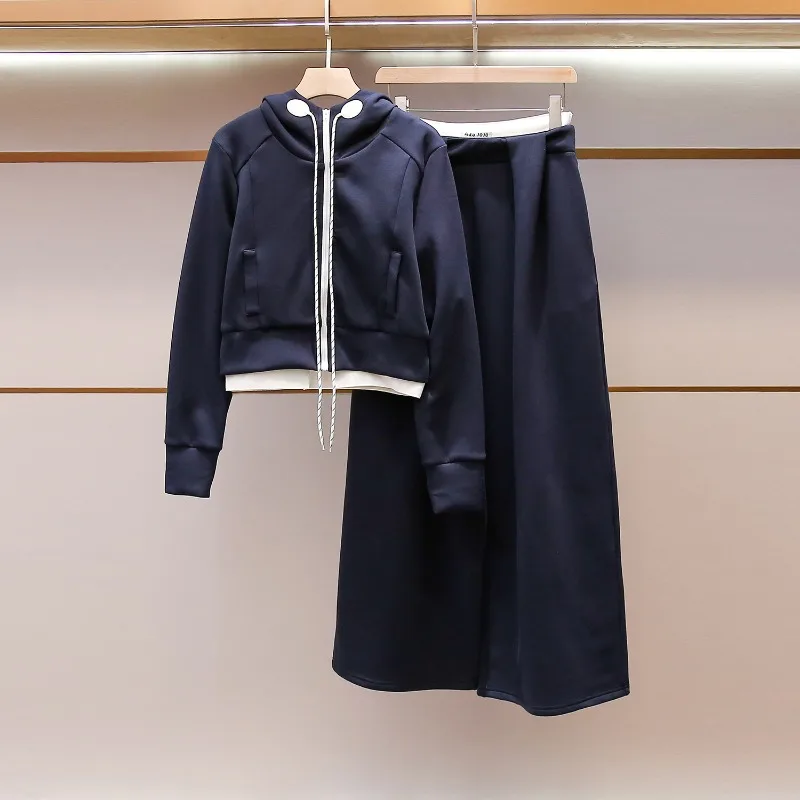 High-end 2026 Women's Clothing Spring and Summer New Korean Version of Fashion Sports Style Hooded Sweater + Wide-leg Pants Set
High-end 2026 Women's Clothing Spring and Summer New Korean Version of Fashion Sports Style Hooded Sweater + Wide-leg Pants Set