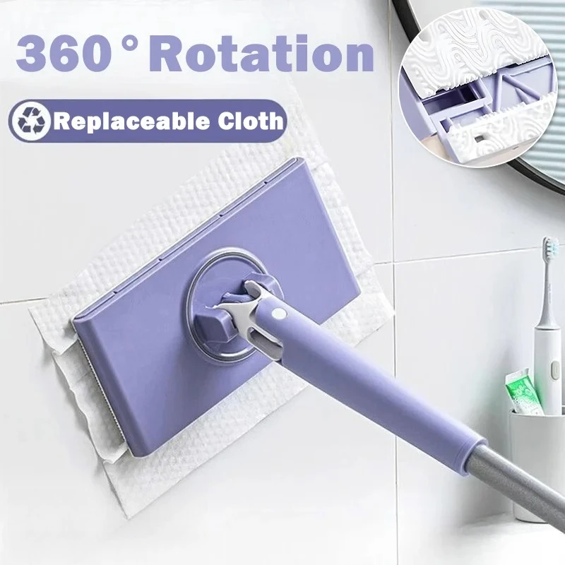 Hands Free Cleaning Mop 360°Rotation for Floor Window Washable Mini Mop with Cloth Wipes Household Kitchen Tool Household
Hands Free Cleaning Mop 360°Rotation for Floor Window Washable Mini Mop with Cloth Wipes Household Kitchen Tool Household