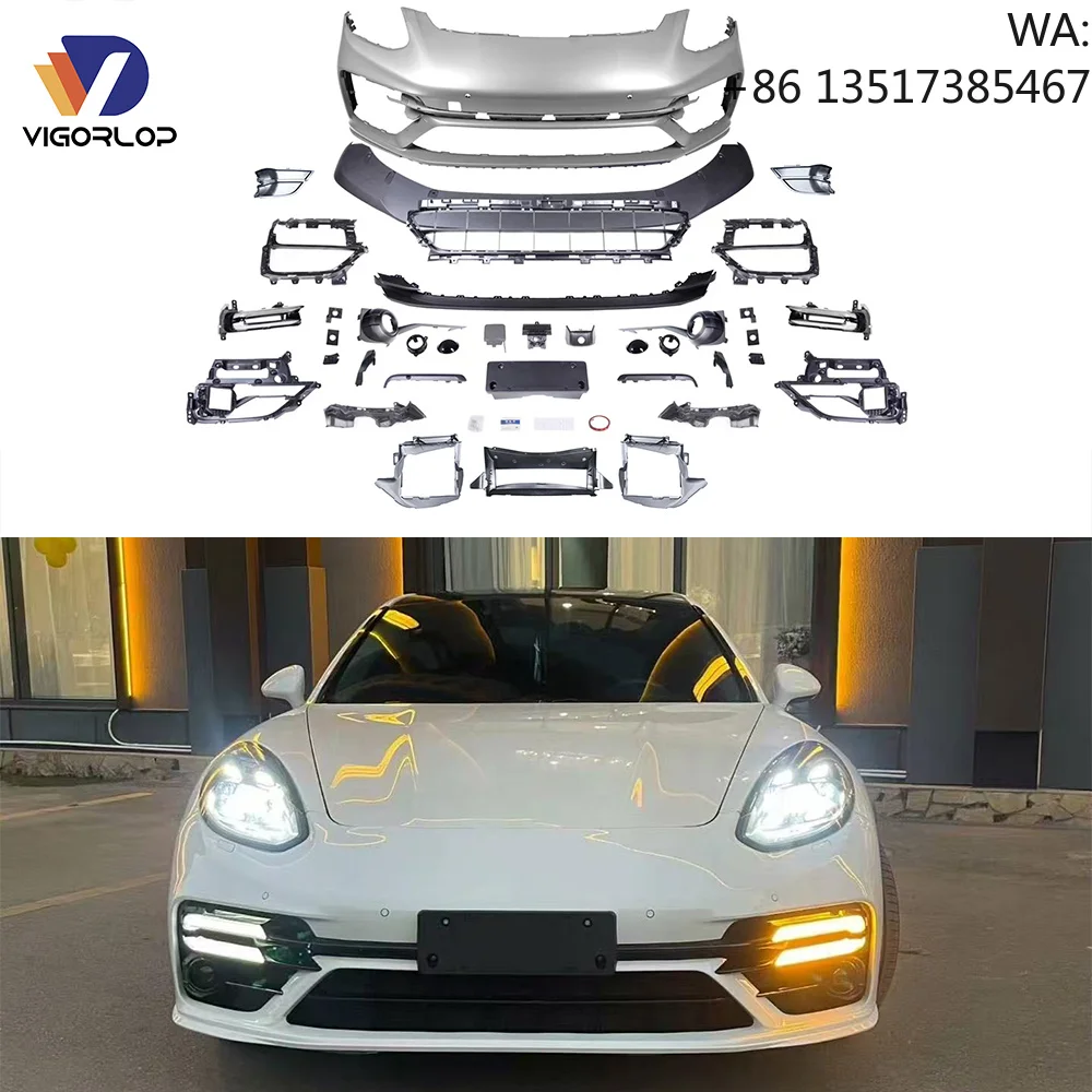 PP Front Bumper Assembly Upgrade Body Car Kit Set Fit for Porsche Panamera 970.2 2014-2016 Upgrade To 971.2turbo S
PP Front Bumper Assembly Upgrade Body Car Kit Set Fit for Porsche Panamera 970.2 2014-2016 Upgrade To 971.2turbo S