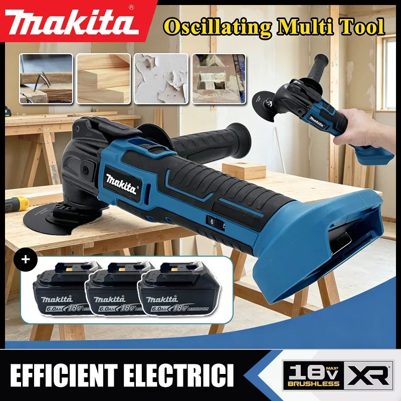 Makita 600W Oscillating Multi Function Tool 20000OPM Electric Saw Trimmer Cutting Woodworking Power Tool for 18V Battery
Makita 600W Oscillating Multi Function Tool 20000OPM Electric Saw Trimmer Cutting Woodworking Power Tool for 18V Battery